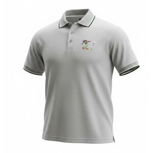 VTG Rainforest Cafe Polo Golf Shirt Men XL Grey Frog Embroidered Cotton USA